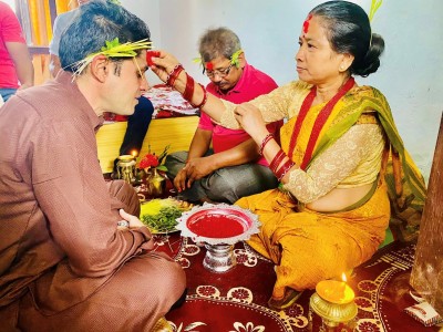 बाँकेका मुस्लिम समुदायले पनि टीका जमरा लगाएर मनाए बडा दशैं